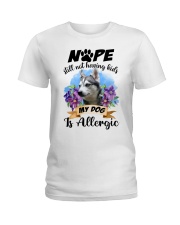 Allergic - Alaskan Klee Kai Ladies T-Shirt tile