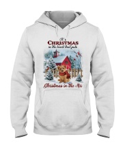 Christmas Air - Norfolk Terrier Hooded Sweatshirt front