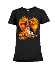 Autumn Leaf - Cavalier King Charles Spaniel 3 Premium Fit Ladies Tee tile