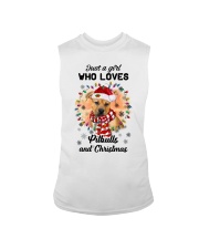 Christmas Girl - Pitbull Boxer Mix Sleeveless Tee tile