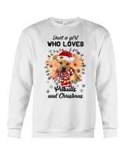 Christmas Girl - Pitbull Boxer Mix Crewneck Sweatshirt tile