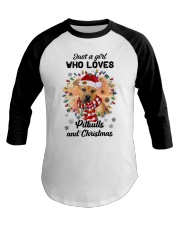 Christmas Girl - Pitbull Boxer Mix Baseball Tee tile