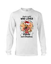 Christmas Girl - Pitbull Boxer Mix Long Sleeve Tee tile