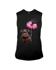 Daisy Ribbon - CHOCOLATE Miniature Schnauzer Sleeveless Tee tile