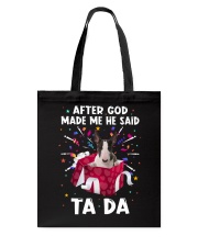 God Said - Bull Terrier Tote Bag tile