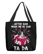 God Said - Bull Terrier All-Over Tote tile