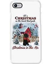Christmas Air - BLACK Labradoodle Phone Case tile