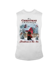 Christmas Air - BLACK Labradoodle Sleeveless Tee tile
