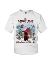 Christmas Air - BLACK Labradoodle Youth T-Shirt tile