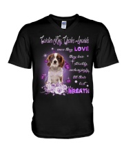 Last Breath - Cavalier King Charles Spaniel 2 V-Neck T-Shirt tile