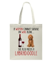 She Also Needs Labradoodle Tote Bag tile