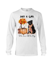 Girl Love Fall And - Pug Long Sleeve Tee tile