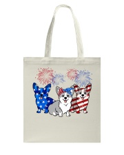 American Firework - Corgi Tote Bag tile