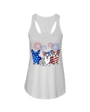 American Firework - Corgi Ladies Flowy Tank tile