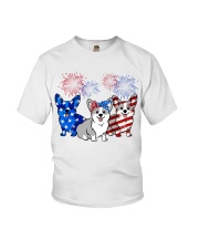 American Firework - Corgi Youth T-Shirt tile