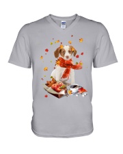 Autumn Leaves Brittany V-Neck T-Shirt tile