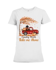 Country Fall - BLACK Toy Poodle Premium Fit Ladies Tee tile