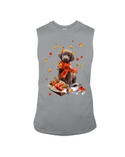 Autumn Leaves Chesapeake Bay Retriever Sleeveless Tee tile