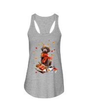 Autumn Leaves Chesapeake Bay Retriever Ladies Flowy Tank tile