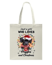 Christmas Girl - Puggle 2 Tote Bag tile