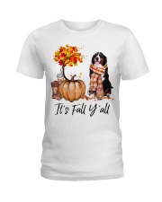 It is Fall - Bernese Mountain Dog Ladies T-Shirt tile