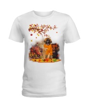 Fall Leaf - Leonberger Ladies T-Shirt tile