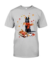 Autumn Leaves BLACK German Shepherd Classic T-Shirt front