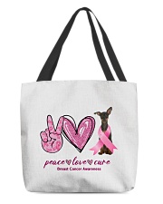 Cure - Miniature Pinscher 2 All-Over Tote tile