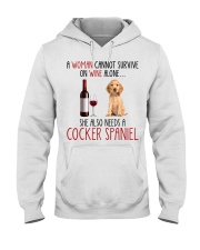 She Also Needs - Cocker Spaniel Hooded Sweatshirt tile