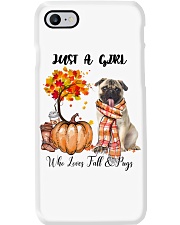 Fall And - Pug Phone Case tile