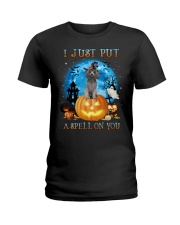 Spell - SILVER Miniature Poodle Ladies T-Shirt tile