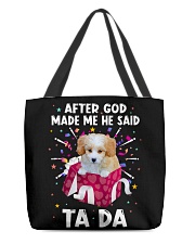 God Said - Shih-Poo All-Over Tote tile