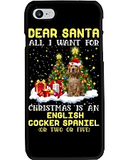 Dear Santa - English Cocker Spaniel 2 Phone Case tile