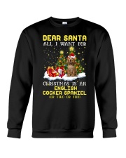 Dear Santa - English Cocker Spaniel 2 Crewneck Sweatshirt tile