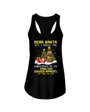 Dear Santa - English Cocker Spaniel 2 Ladies Flowy Tank tile