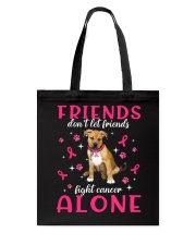 Cancer Alone - Pitbull Boxer Mix Tote Bag tile