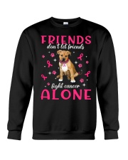 Cancer Alone - Pitbull Boxer Mix Crewneck Sweatshirt tile
