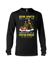 Dear Santa - BLACK Miniature Schnauzer Long Sleeve Tee tile