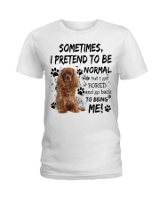 Sometimes - Cavalier King Charles Spaniel 4 Ladies T-Shirt tile