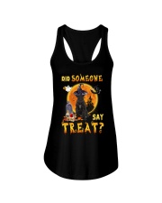 Treat - Miniature Schnauzer 2 Ladies Flowy Tank tile