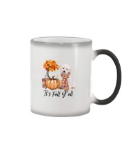 It is Fall - Maltipoo 1 Color Changing Mug tile