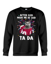 God Said - Cat 4 Crewneck Sweatshirt tile