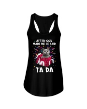 God Said - Cat 4 Ladies Flowy Tank tile
