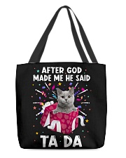 God Said - Cat 4 All-Over Tote tile