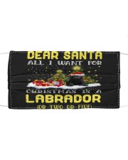 Dear Santa - BLACK Labrador Pup Mask tile