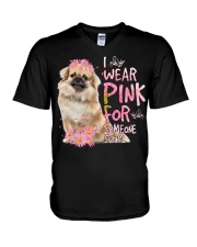 For Someone - Tibetan Spaniel V-Neck T-Shirt tile
