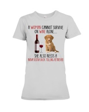 She Also Needs Nova Scotia Duck Tolling Retriever Premium Fit Ladies Tee tile