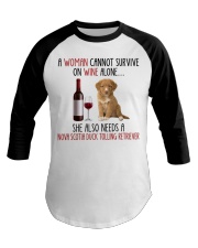 She Also Needs Nova Scotia Duck Tolling Retriever Baseball Tee tile