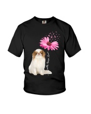 Daisy Ribbon - Japanese Chin 1 Youth T-Shirt tile