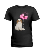 Daisy Ribbon - Japanese Chin 1 Ladies T-Shirt tile